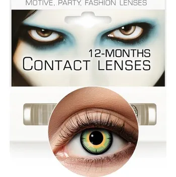 Kontaktní čočky ROČNÍ KONTATKNÍ ČOČKY MALEFICENT HALLOWEEN