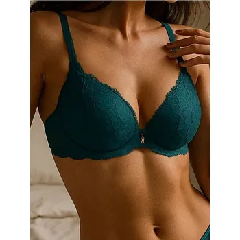 Podprsenka Sinsay - Dvojitý push-up podprsenka - zelená - 028FA-67X - 028FA-67X-75A