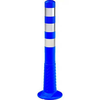 Plotový sloupek Modrý plastový (PE) reflexní flexibilní sloupek FLOMA BD46 - 8 x 75 cm, 78560451