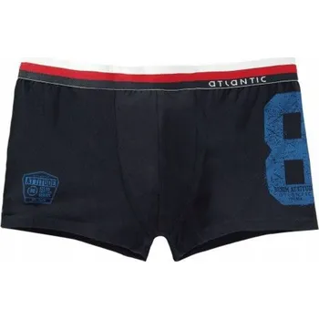 Boxerky Boxerky ATLANTIC PÁNSKÉ ŠORTKY se širokou gumou MH-721 XXL námořnická modrá