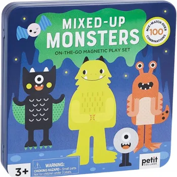 ostatní stavebnice Stavebnice Petit Collage PTC613 Travel Game, Mix + Match Monsters Magnetic Play Set 27