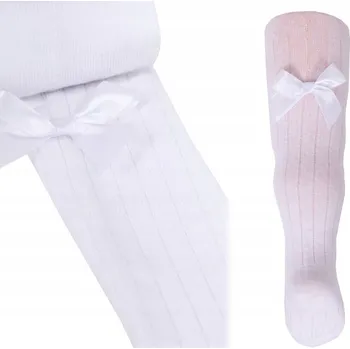 Dívčí oblečení Dětské punčocháče YOCLUB bílé bavlna velikost 92