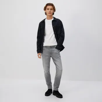 Pánské džíny Reserved - Džíny slim se sepraným efektem - světle šedá - WM866-09J - WM866-09J-36