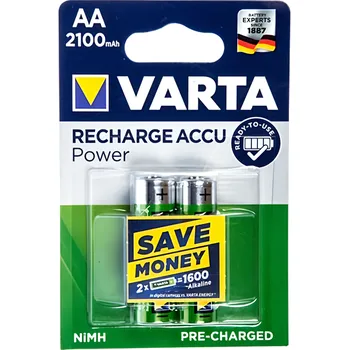 Auto-moto baterie Varta Baterie Recharge Accupower 2100mAh nabíjecí AA 2ks