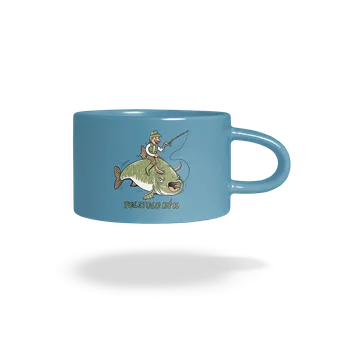 Bastard Tolstolobýk hrnek makronka Blue Macaron