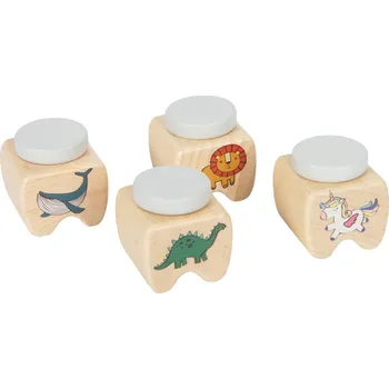 Držák na kartáček small foot Krabičky na mléčné zoubky sada 4 ks