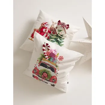 Povlak na dekorativní polštářek Sinsay - Povlak na polštář se světelnými řetězy LED - vícebarevná - 360GS-MLC - 360GS-MLC-ONE