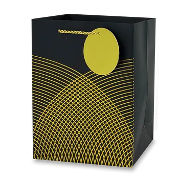 Dárková taška Dárková papírová taška - velikost M, black