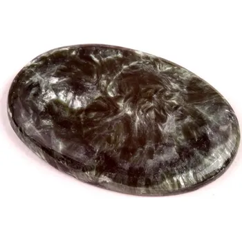 Přírodní kámen Kabošon Serafinit č.7194 (37x24x5mm)
