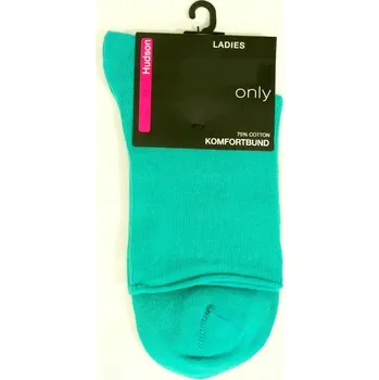 Dámské ponožky Beztlakové dámské ponožky s rolovaným lemem HUDSON ONLY tyrkysové 35-38