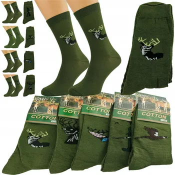 Pofantazjujmy Pánské klasické vysoké Ponožky zelené, velikost 43-46