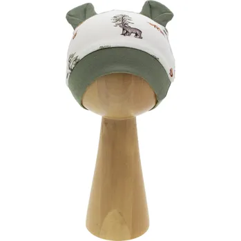 Čepice Chlapecká čepice s ušima, krémová, Nicol, vel. 56