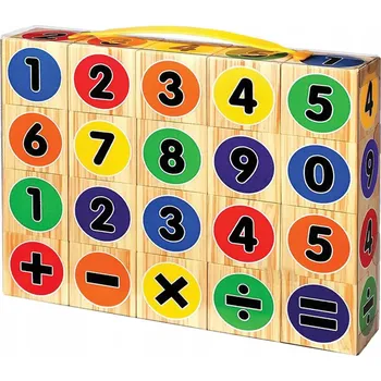 ostatní stavebnice STAVEBNICE VZDĚLÁVACÍ DŘEVĚNÉ UČENÍ MATEMATIKY PRO DĚTI 20 DÍLKŮ