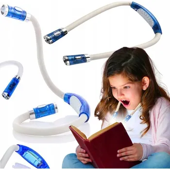 Lampička LED LAMPičKA NA KRK PRO ČTENÍ KNIH SVÍTILNA