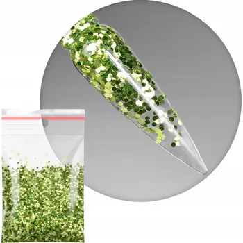 Ozdoby na nechty Mini plástve medu, černé tečky (jety) Č. 8 5g