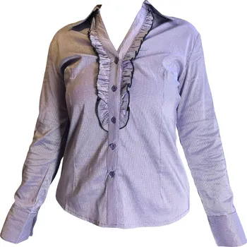 Dámská košile Dámská bavlněná košile fialová 05-960 Velikost: XL