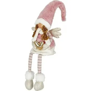 Vánoční dekorace Dekorační figurka holčička, výška: 67 cm, bílorůžová AT81219155-26