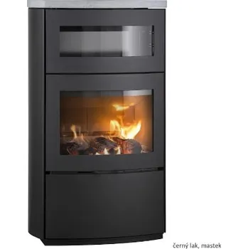 Krbová kamna HETA Scan-line 1000B černý lak a horní deska mastek