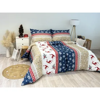 Povlečení Stanex Ložní povlečení bavlněné soby (LS258) rozměr: 140 x 200 + 90 x 70, Zapínání: Knoflíkové