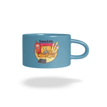 Bastard Smažák hrnek makronka Blue Macaron