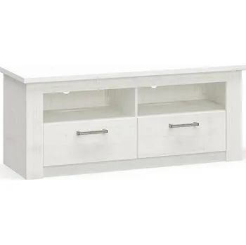 Televizní stolek Televizní stolek se dvěma zásuvkami POLINA barva borovice andersen