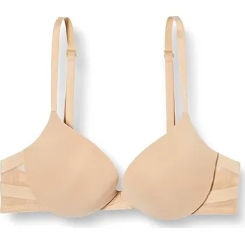Podprsenka Calvin Klein push-up podprsenka béžová velikost 75C