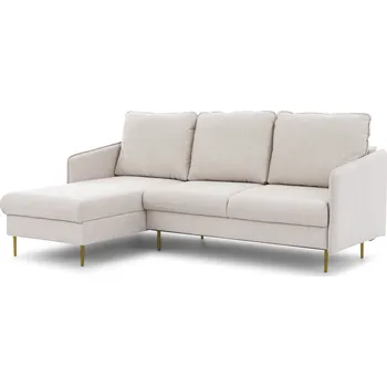 Sedací souprava Rozkládací rohová pohovka Taila Mini levostranná se zlatými nožkami - Meble Bogart loft 01 25x99 cm