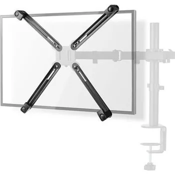 Televizní držák Nedis MMNVSA110BK - Adaptér pro Držák Monitoru bez standardu Vesa | Pro Obrazovky a Monitory Počítače o Velikosti 13-27