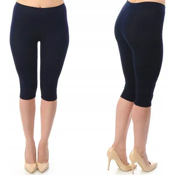 Dámské legíny Dámské 3/4 legíny Capri Legíny na nohy LAEMI 458 tmavě modré 6XL