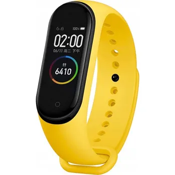 Příslušenství k chytrým hodinkám ŘEMÍNEK PRO XIAOMI MI BAND 3 / XIAOMI MI BAND 4, PEVNÝ ŘEMÍNEK PÁSEK - ŽLUTÝ