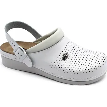 Zdravotnický oděv Leon 5002 Dámská antistres pracovní kožená obuv Barva: Bílá, Velikost: 36