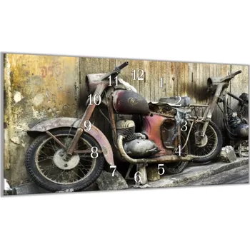 Hodiny Glasdekor Nástěnné hodiny veterán ČZ 30x60cm Materiál: plexi