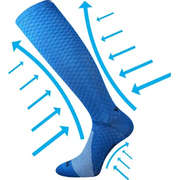 Pánské ponožky VoXX Kompresní podkolenky LITHE - 1 pár Barva: Modrá, Velikost: 35-38 (23-25cm)