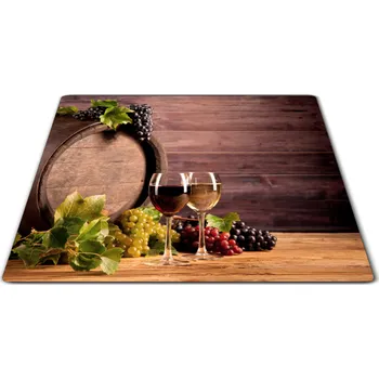 Kuchyňské prkénko Glasdekor Krájecí položka sklenice vína před sudem Prkénko: 30x20cm