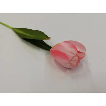 umělá květina Umělá dekorační květina - tulipán světle růžový