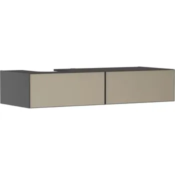 Koupelnový nábytek Skříňka pod umyvadlo pod desku Hansgrohe Xevolos E 137,5x27,5x55 cm břidlicová matná šedá 54321390