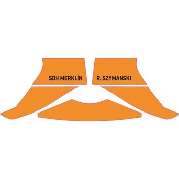 Reflexní polep přilby Rosenbauer Heros Titan s potiskem