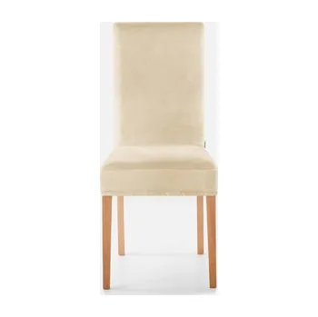 Potah na židli Potah na židli světle béžový SENTO 48x48x58 6 ks