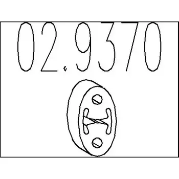 Tlumič výfuku MTS Zarážka tlumiče výfuku MTS 02.9370