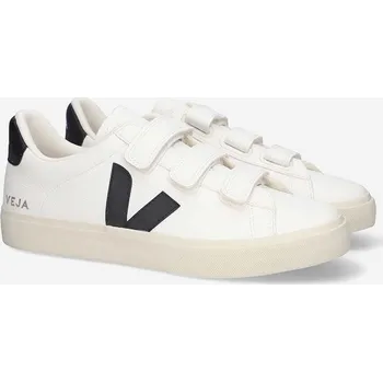 Pánská obuv Kožené tenisky Veja Recife Logo Chromefree, 47, bílá, 00X
