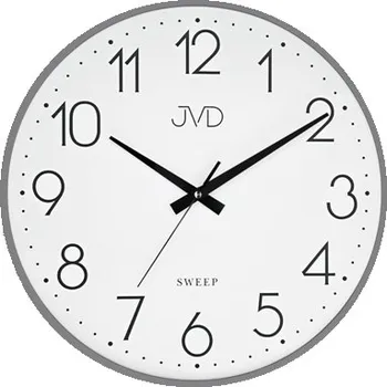 Hodiny Nástěnné kovové hodiny JVD s plynulým chodem HK4129.3