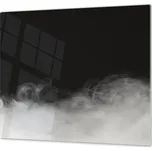 Glasdekor Ochranná deska sklo černo bílý dým Rozměr V/Š: 40x40 cm, Lepení na zeď: S lepením na zeď