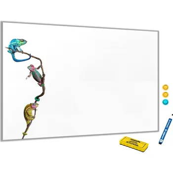 Glasdekor Metalová magnetická tabule - barevný chameleon Rozměr V/Š: 40 x 60 cm
