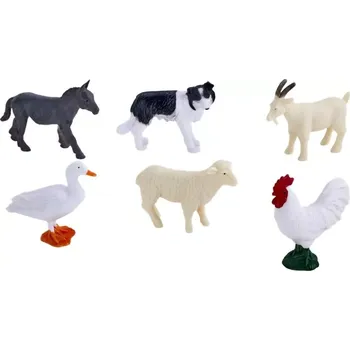 Figurka Mojo Mini svět Zvířátka z farmy sada 6 ks s pejskem
