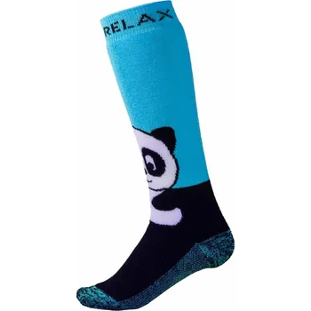 Dámské ponožky Dětské Lyžařské ponožky RELAX PANDA RSO17A black, blue