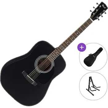 Elektroakustická kytara Cort AD810E SET Black Satin Elektroakustická kytara Dreadnought