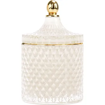 Svíčka Côte Noire Grand Art Deco svíčka Cream & Gold s vůní Blonde Vanilla