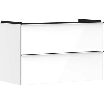 Koupelnový nábytek Skříňka pod umyvadlo bez umyvadla Hansgrohe Xelu Q 98x62,5x47,5 cm bílá lesklá 54031000