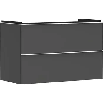 Koupelnový nábytek Skříňka pod umyvadlo bez umyvadla Hansgrohe Xelu Q 98x62,5x47,5 cm šedá matná 54032700