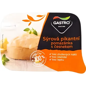 Rostlinná pomazánka Gastro Sýrová pikantní pomazánka s česnekem 120g